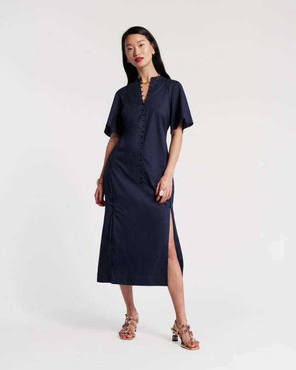 Lori Maxi Dress - Navy Dresses Frances Valentine