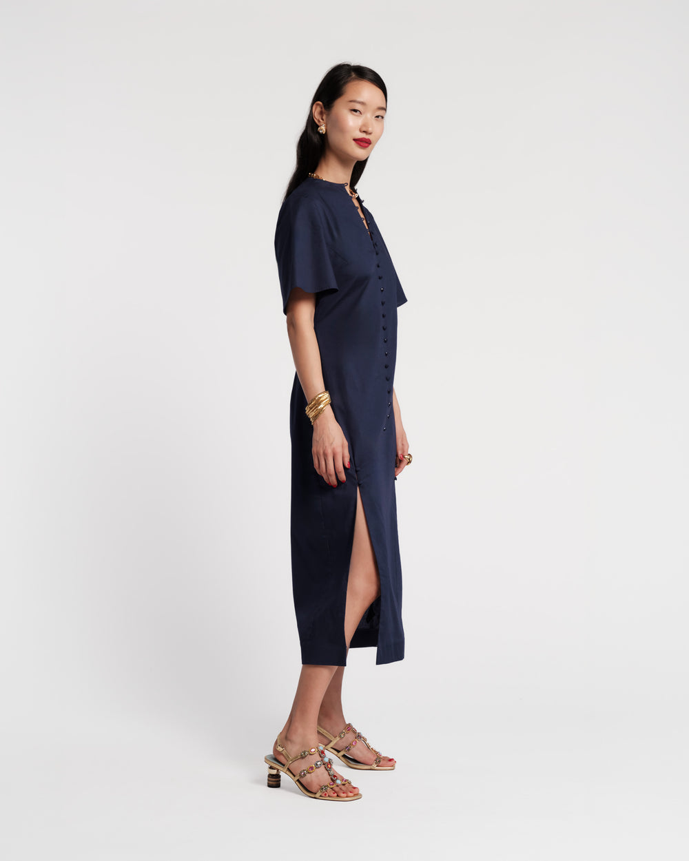 navy dresses for women Frances Valentine Lori Maxi Dress Navy / S