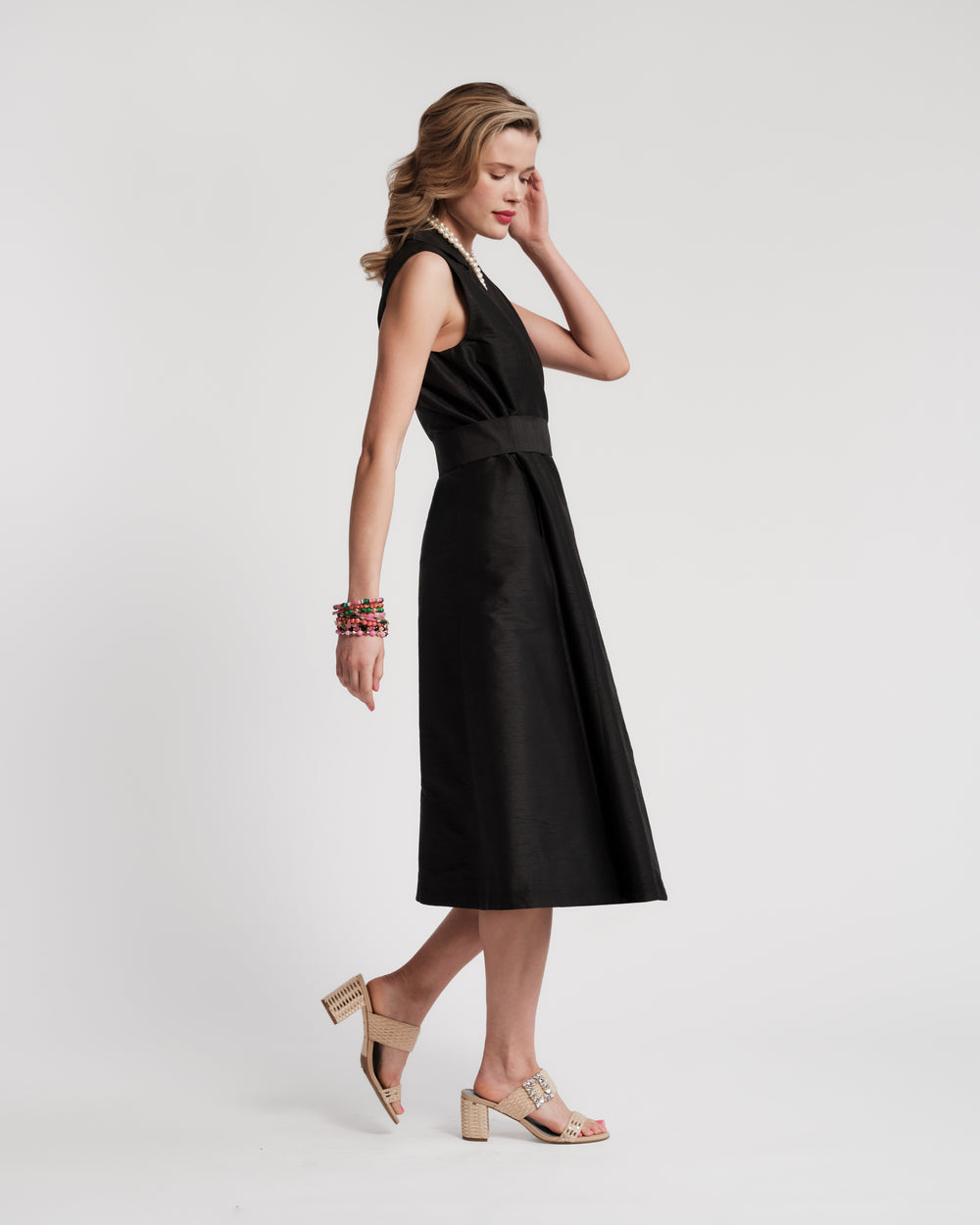Lucia Wrap Dress - Black Dresses Frances Valentine