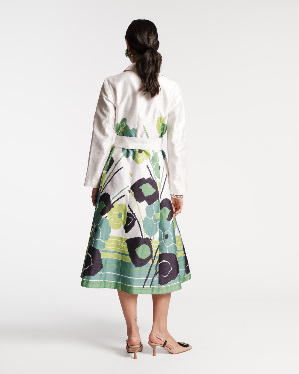 Lucille Wrap Dress - Grass is Greener - Frances Valentine