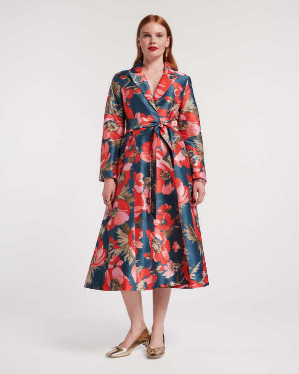 Lucille Wrap Dress - Paradise Poppy - Frances Valentine