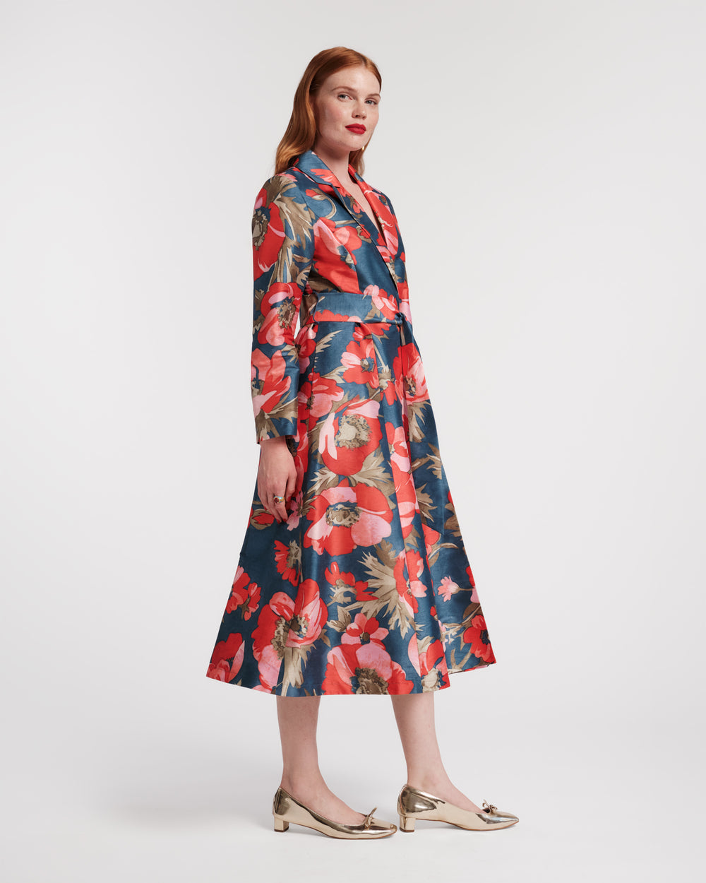 Lucille Wrap Dress - Paradise Poppy - Frances Valentine