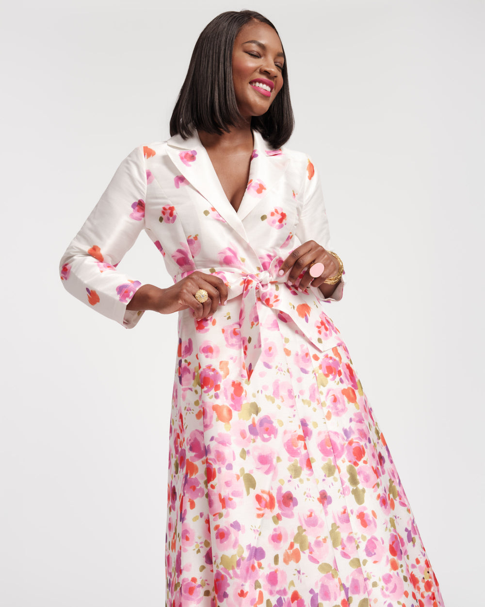 Lucille Wrap Dress - Pocket Full of Posies - Frances Valentine