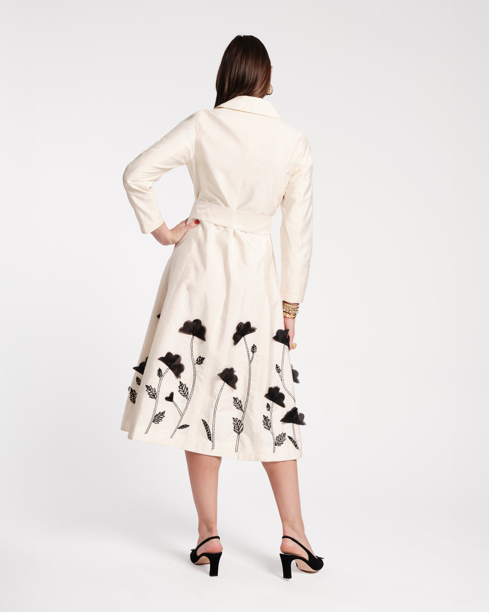 Lucille Dupioni Wrap Dress Dresses Frances Valentine