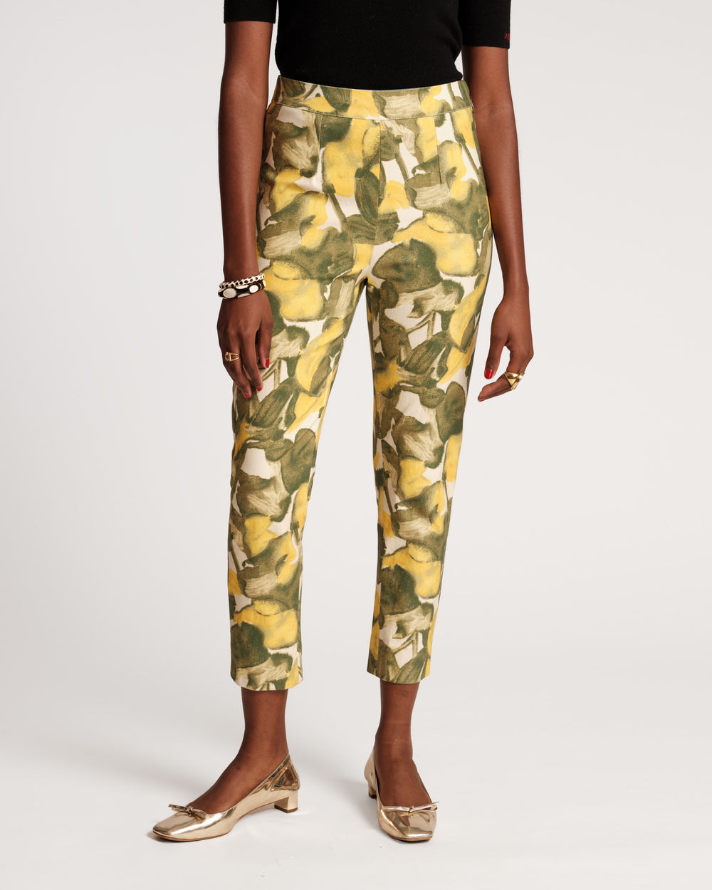 Lucy Cigarette Pant - Pear Blossom Pants Frances Valentine