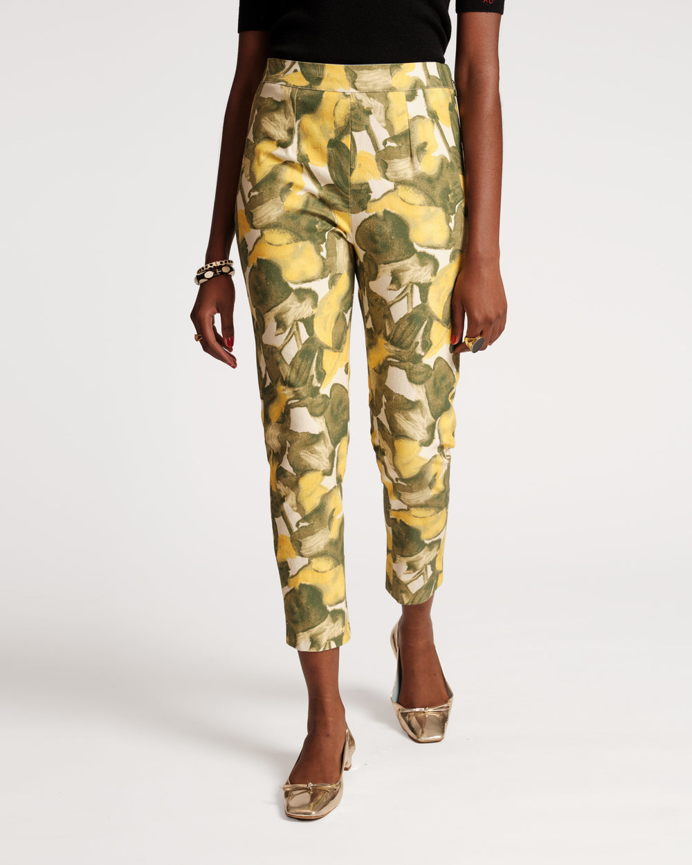 Lucy Cigarette Pant - Pear Blossom Pants Frances Valentine