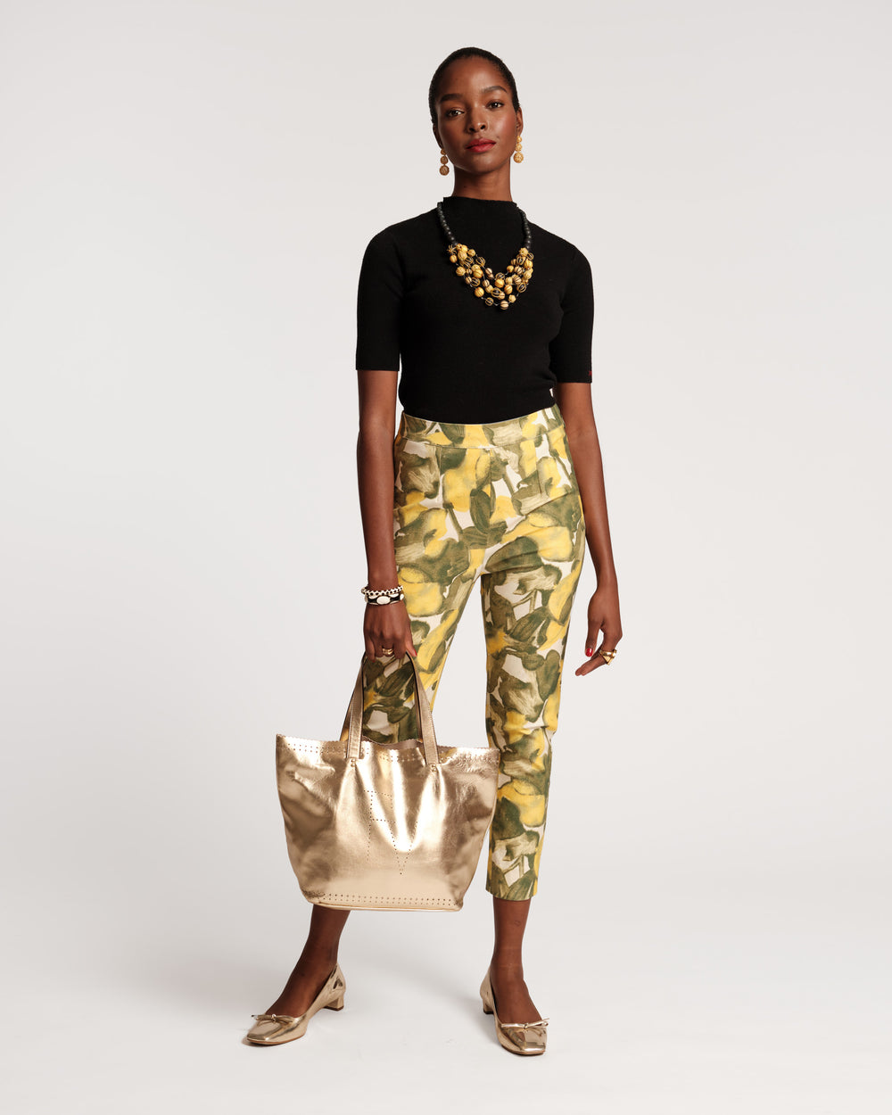 Lucy Cigarette Pant - Pear Blossom Pants Frances Valentine