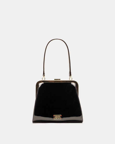 Lulu Frame Bag - Black – Frances Valentine