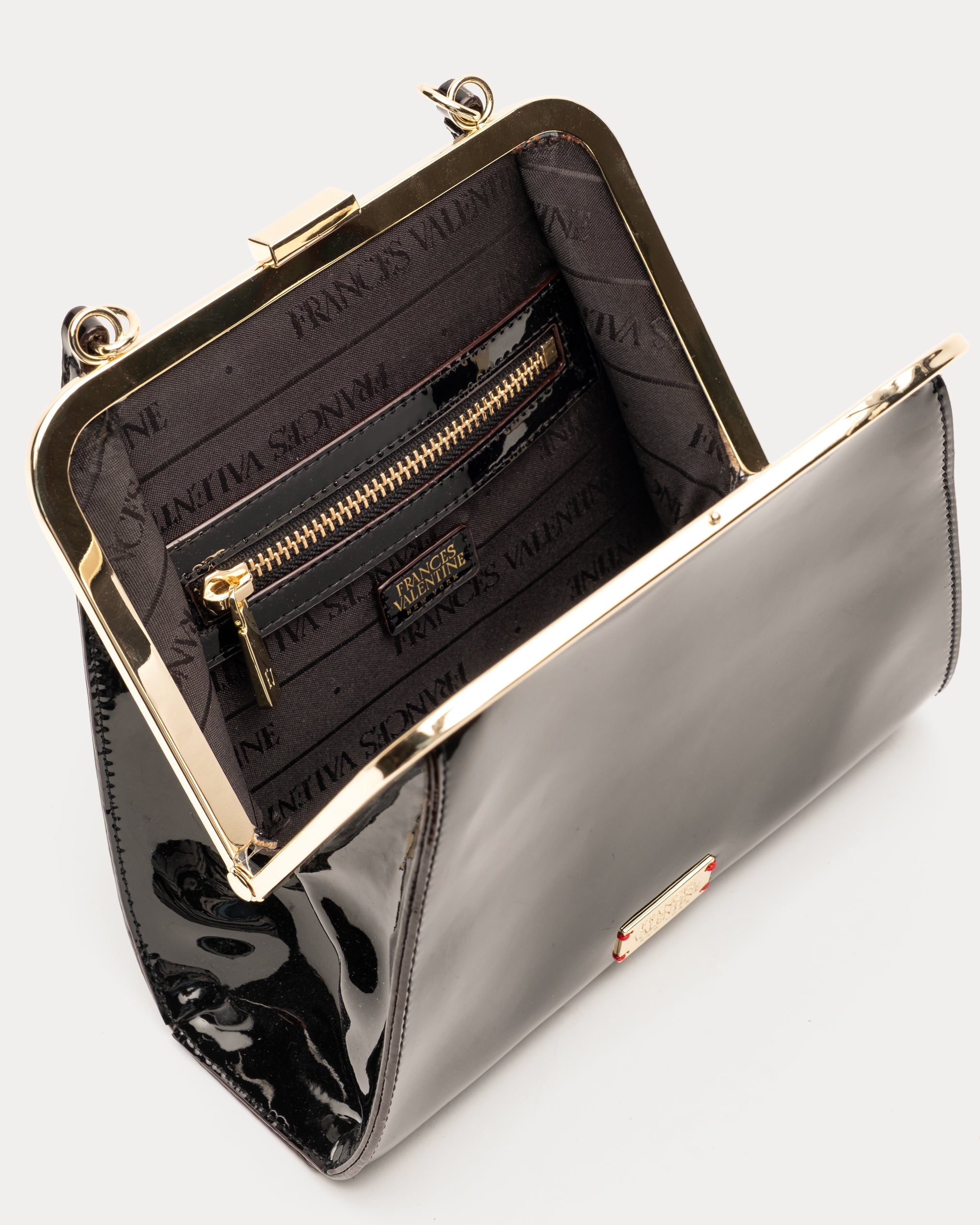 Lulu Frame Bag - Black – Frances Valentine