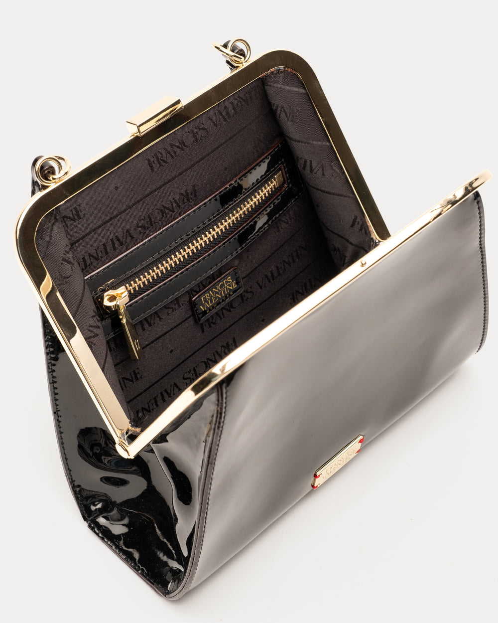 Lulu Frame Bag - Black Evening Bag Frances Valentine
