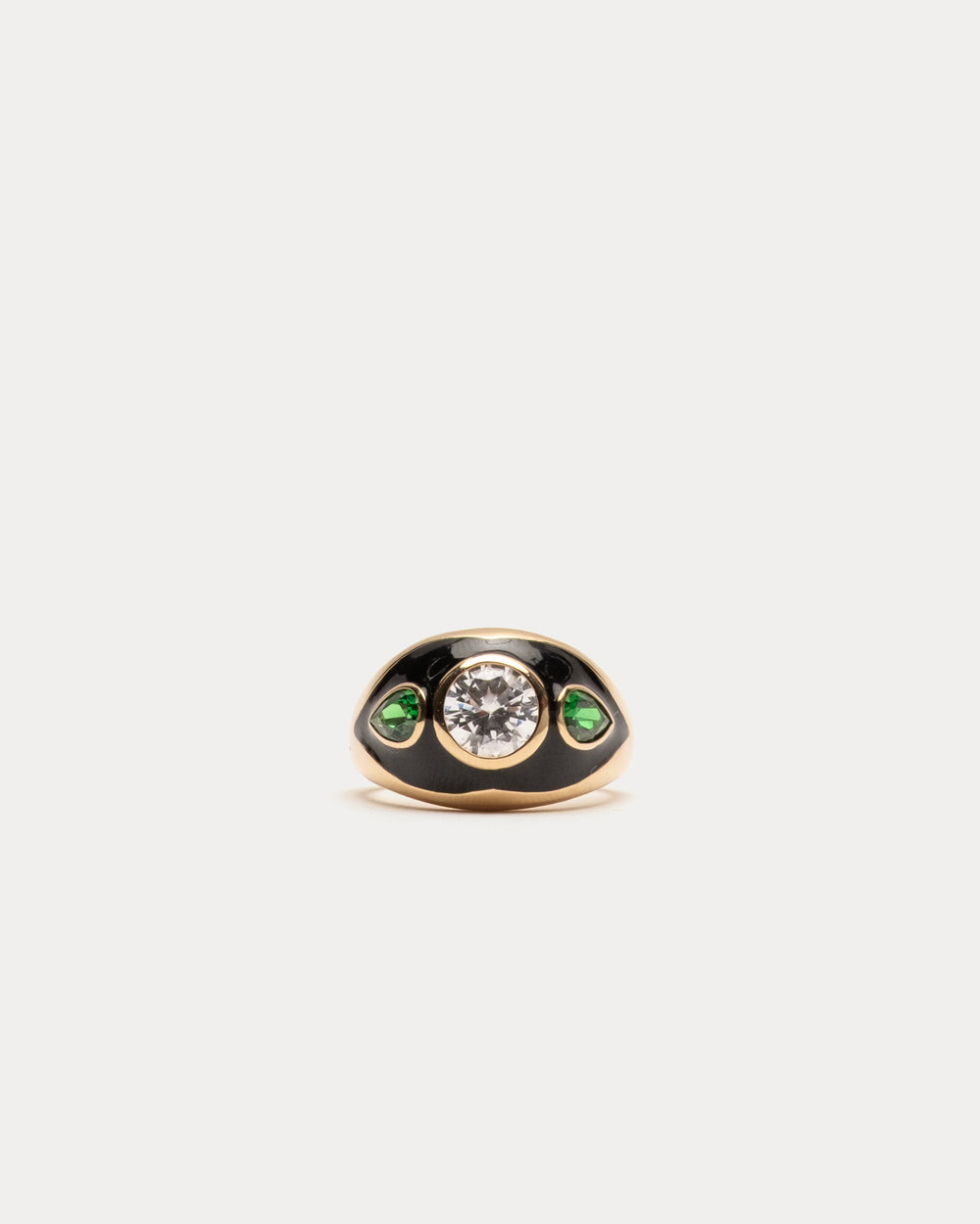 Luna Nera Cocktail Ring - Black Ring Moma’s Eye