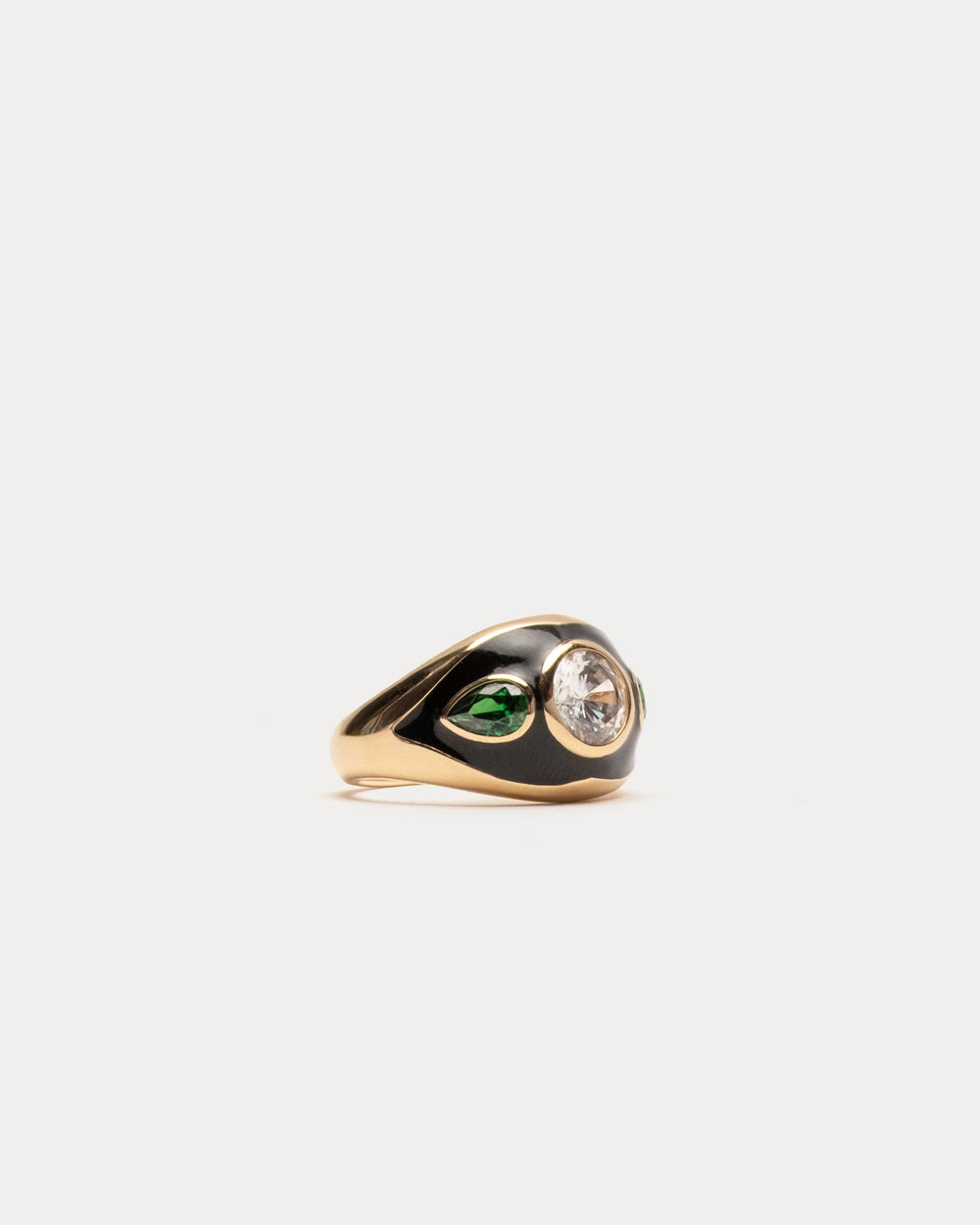 Luna Nera Cocktail Ring - Black Ring Moma’s Eye