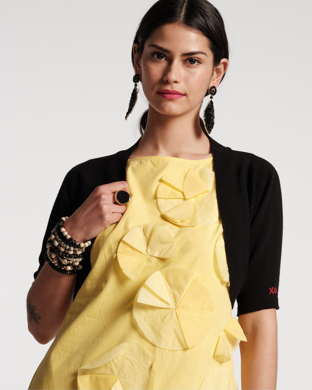 Lupita Merino Cardigan - Black - Frances Valentine