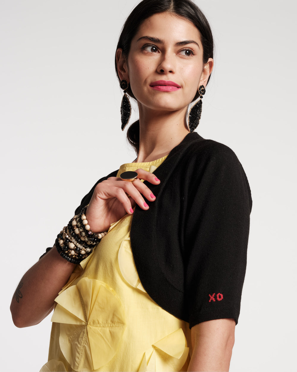Lupita Merino Cardigan - Black - Frances Valentine