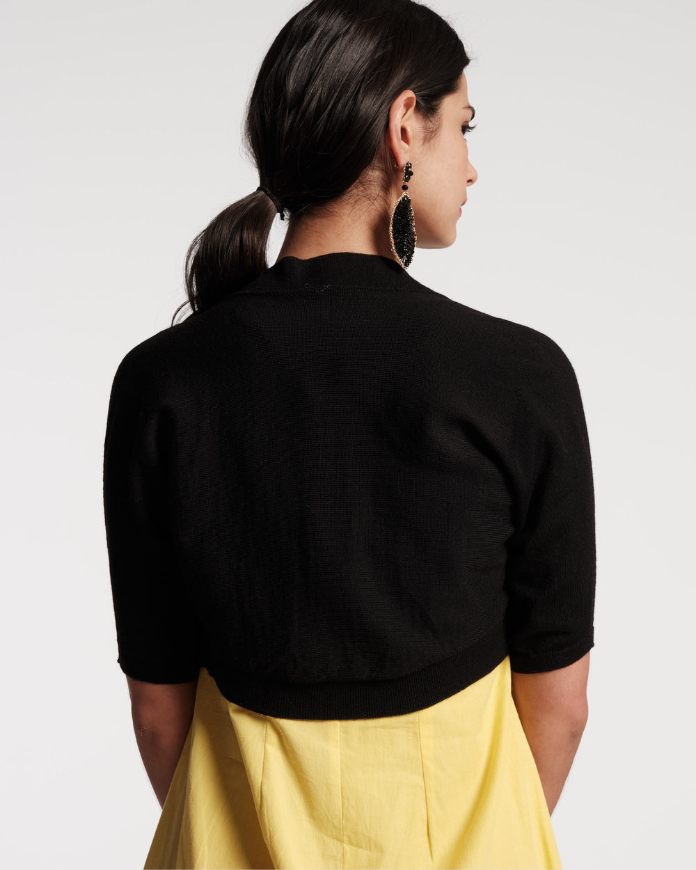 Lupita Merino Cardigan - Black - Frances Valentine