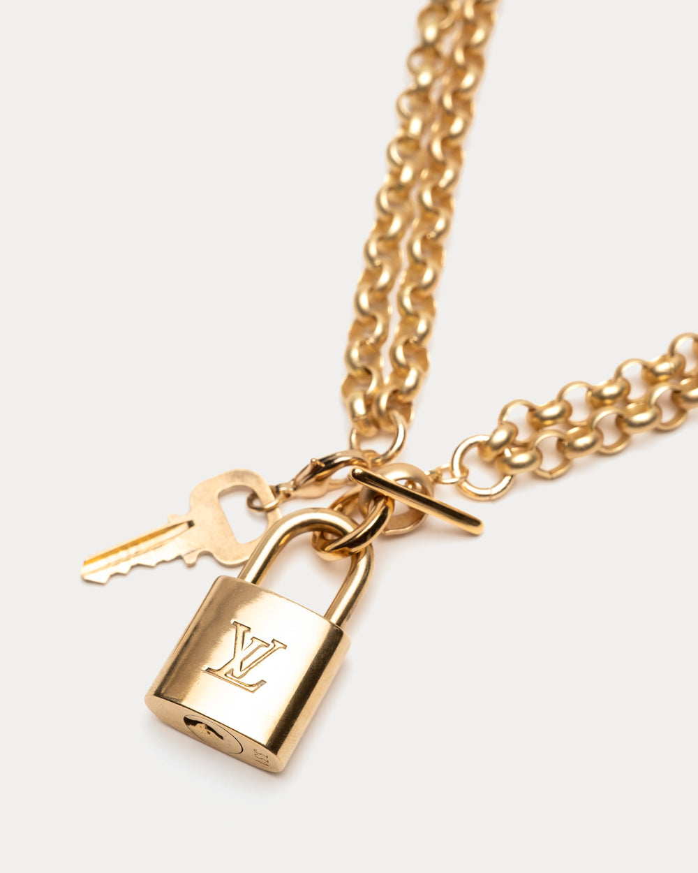 LV Mega Rolo Chain Link Necklace - Gold Necklace Frances Valentine