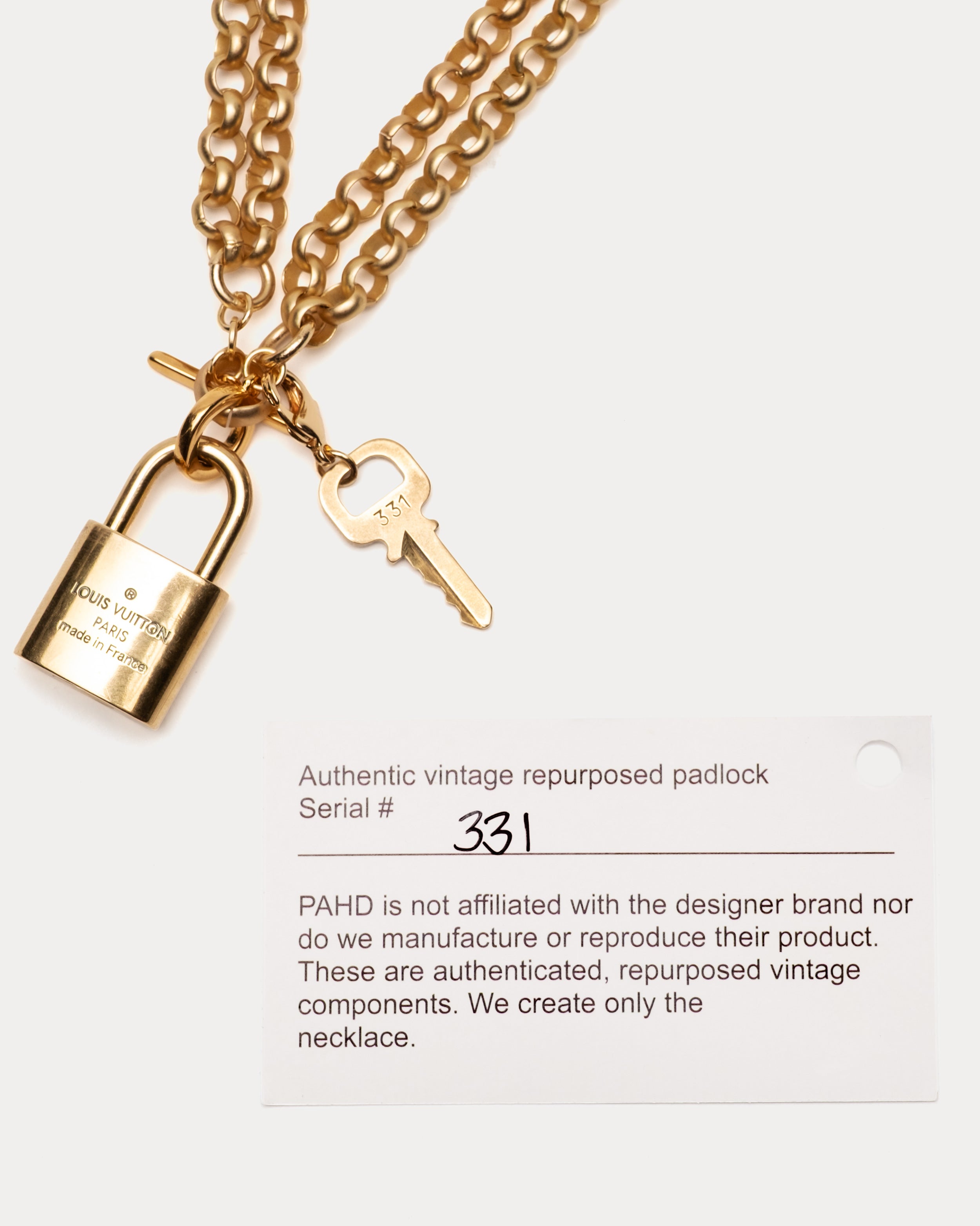 Vintage LV Long Toggle Chain Link Necklace - Gold – Frances Valentine