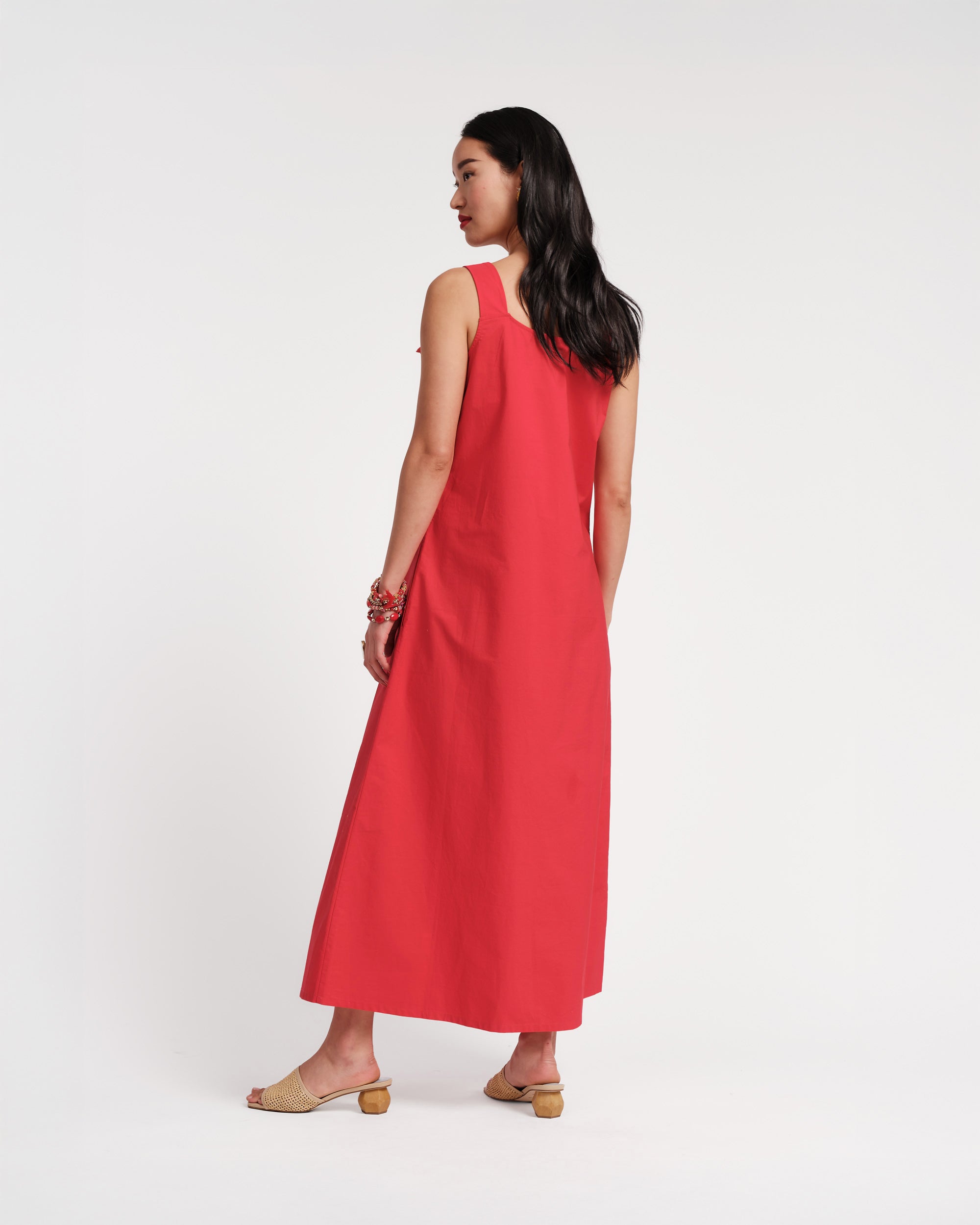 Lynda Maxi Dress - Red – Frances Valentine