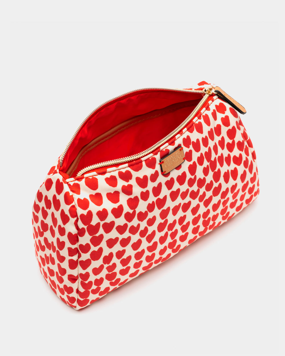 Large E/W Cosmetic Baby Hearts Oyster/Red OS Frances Valentine