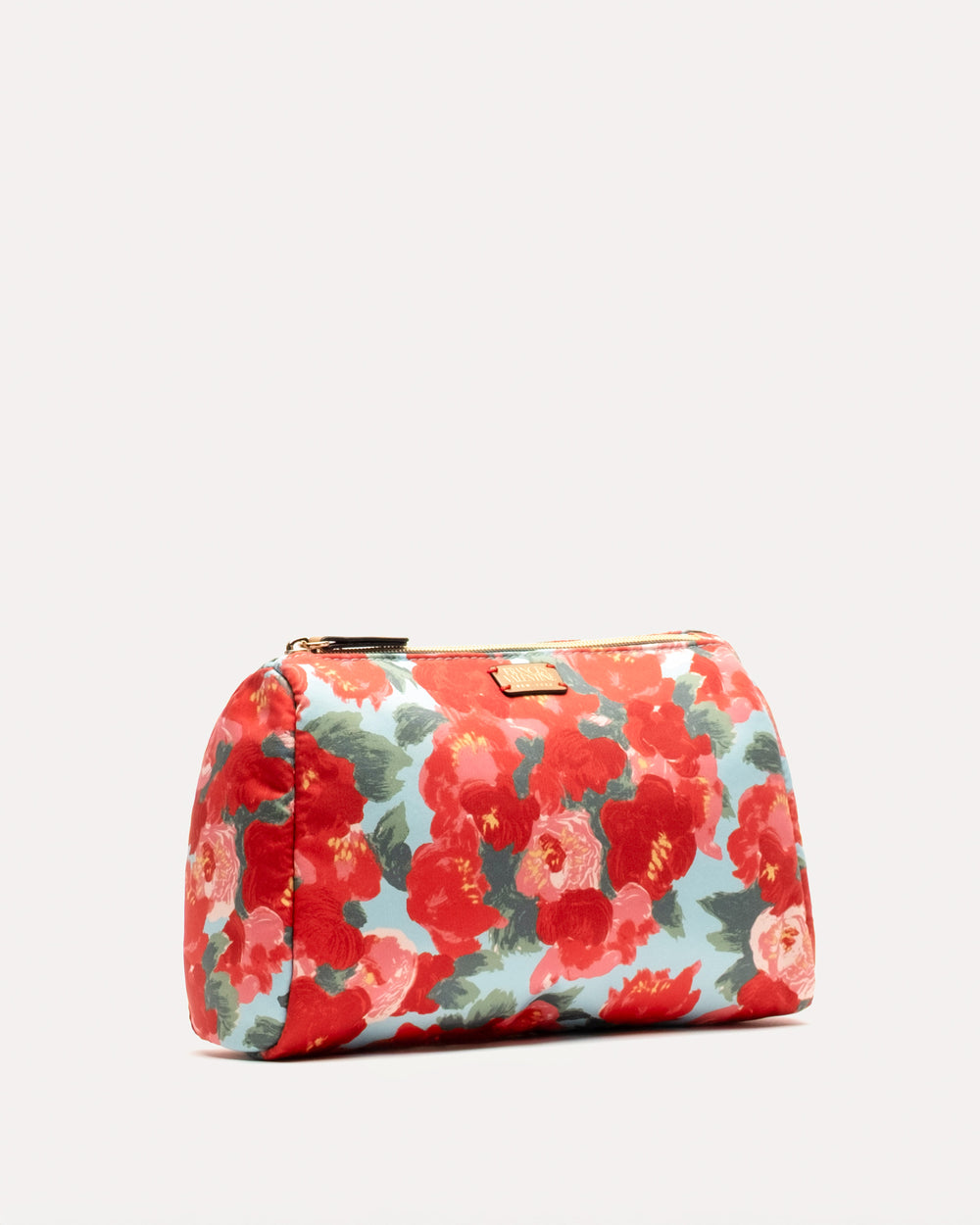 Large E/W Cosmetic Peony Red/Light Blue OS Frances Valentine