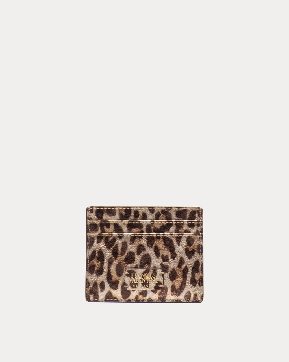 Card Case - Metallic Leopard Wallet Frances Valentine