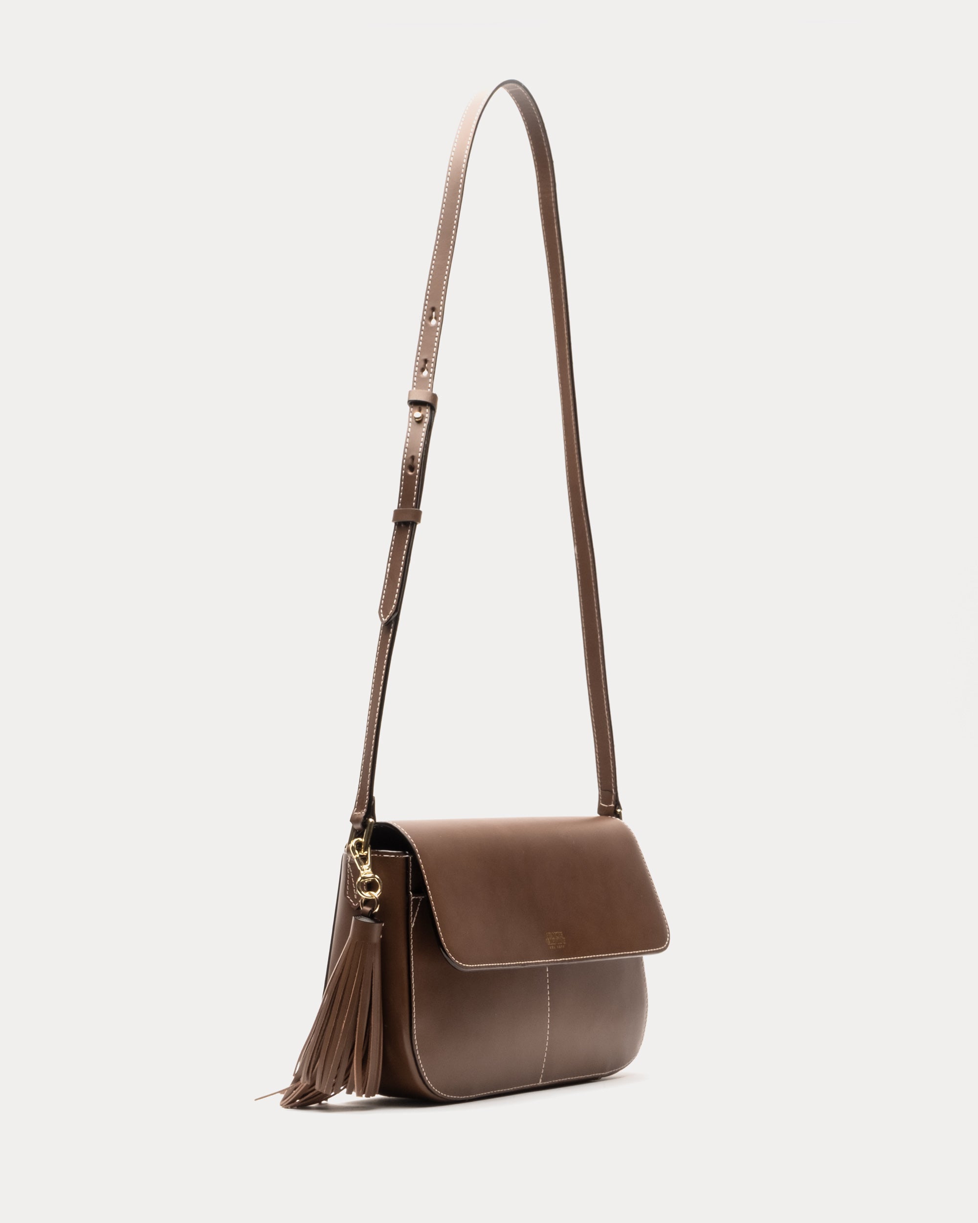 Maddy Crossbody Natural Vachetta Chocolate