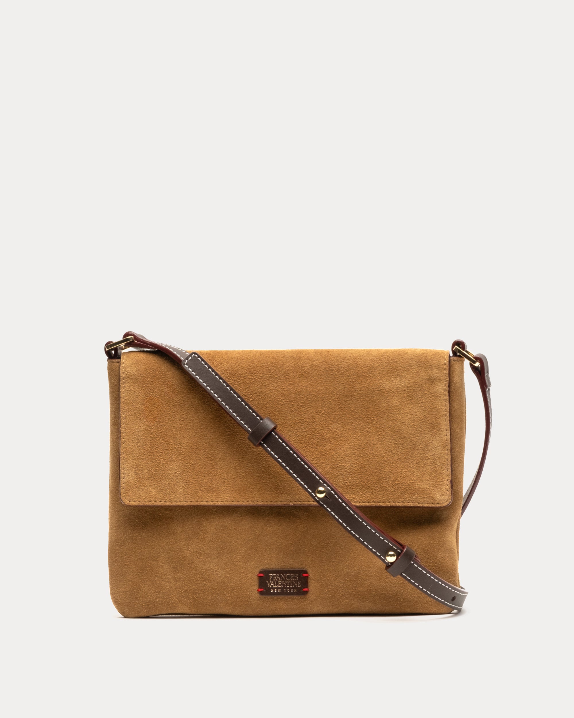 Maggie Crossbody Suede Chestnut