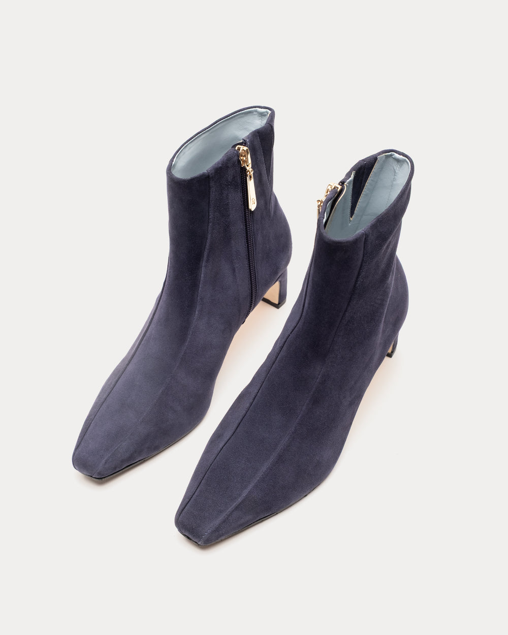 Marianne Suede Boot - Navy Boots Frances Valentine
