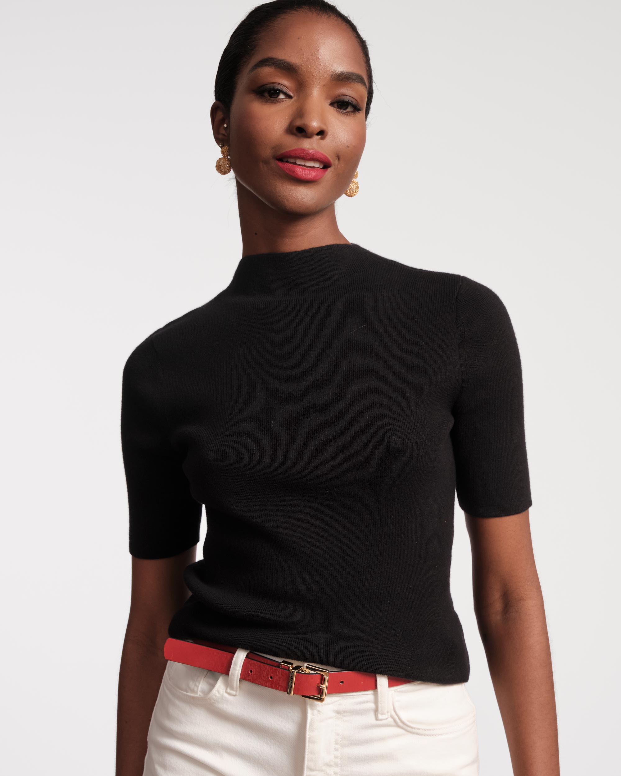 marie knit tops black 取引垢 Marie knit tops Black