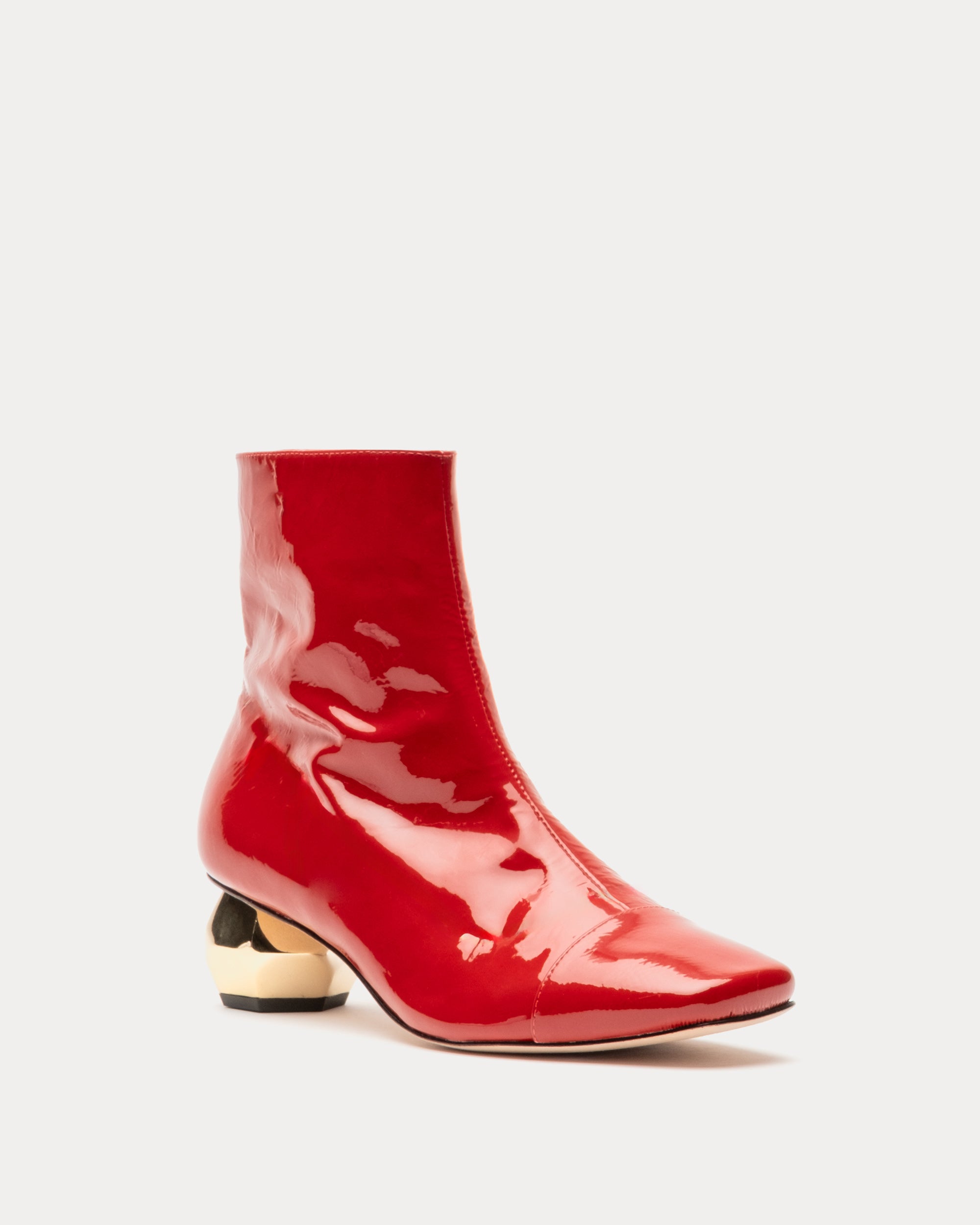 Twiggy Loafer Heel Soft Patent Red – Frances Valentine