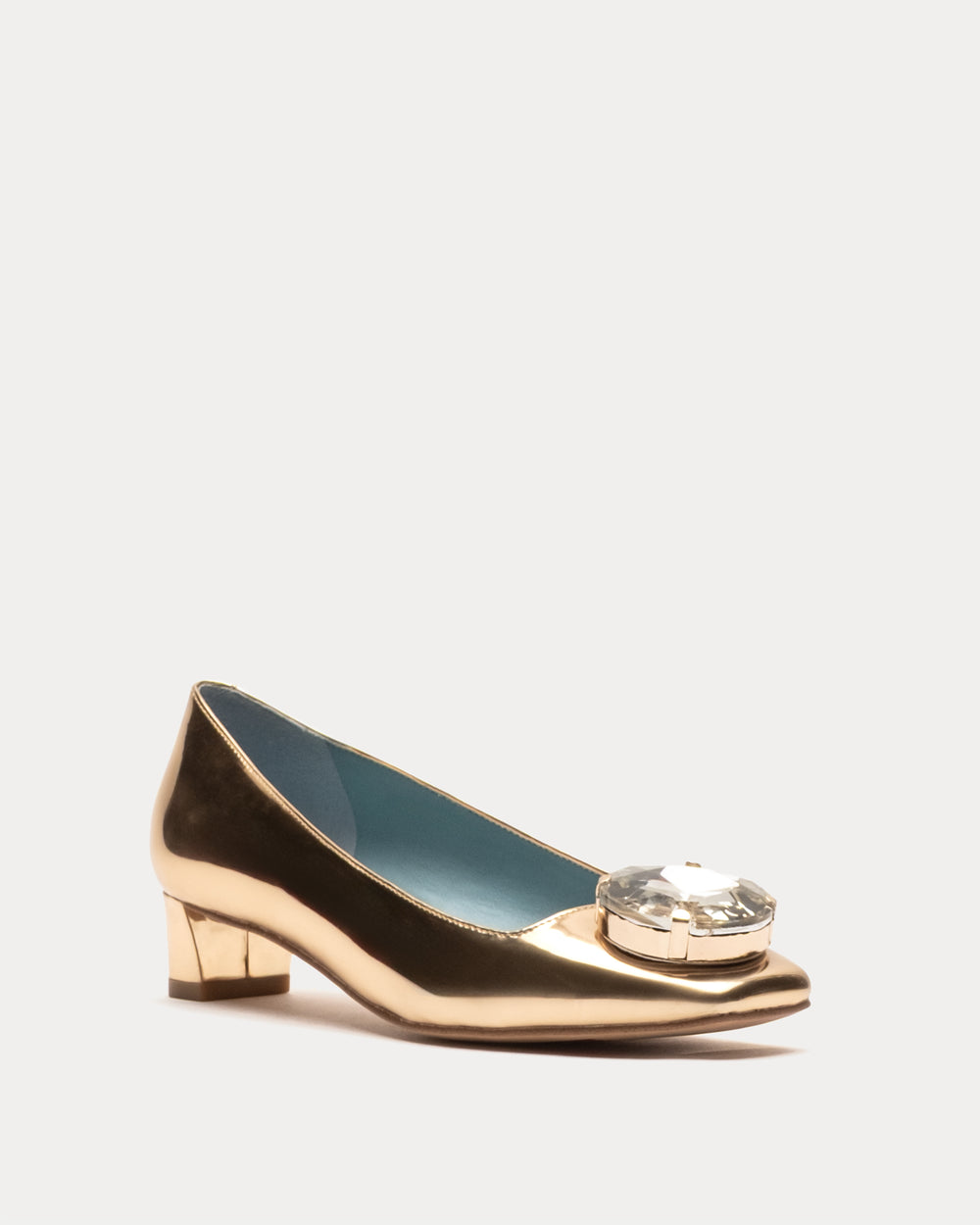 Mary Mod Heel - Gold Heels Frances Valentine