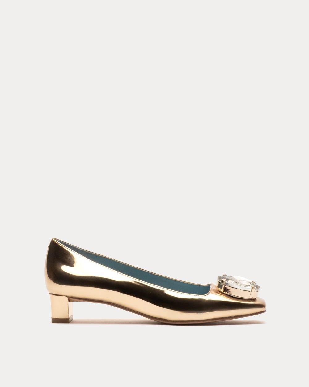 Mary Mod Heel - Gold Heels Frances Valentine