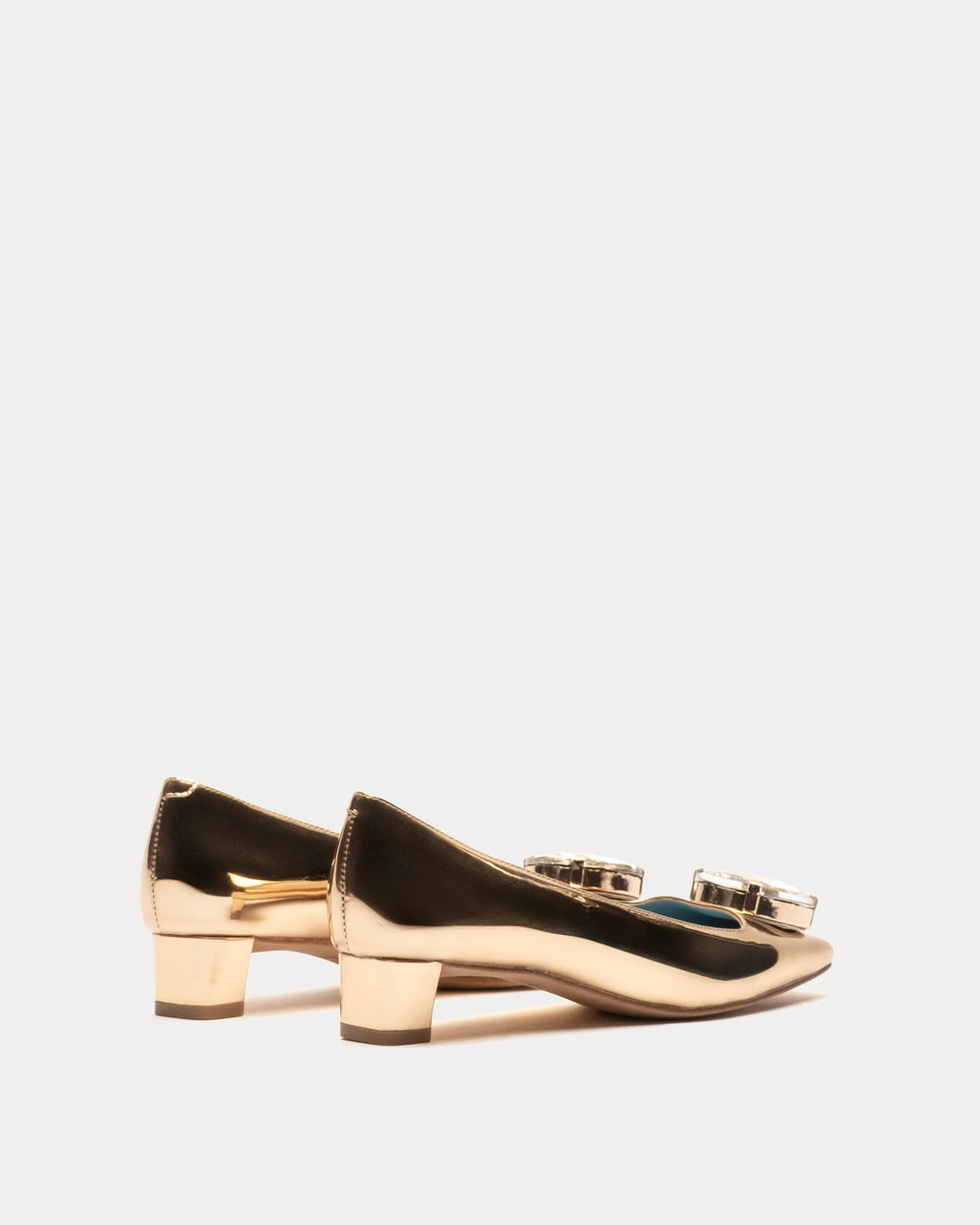 Mary Mod Heel - Gold Heels Frances Valentine