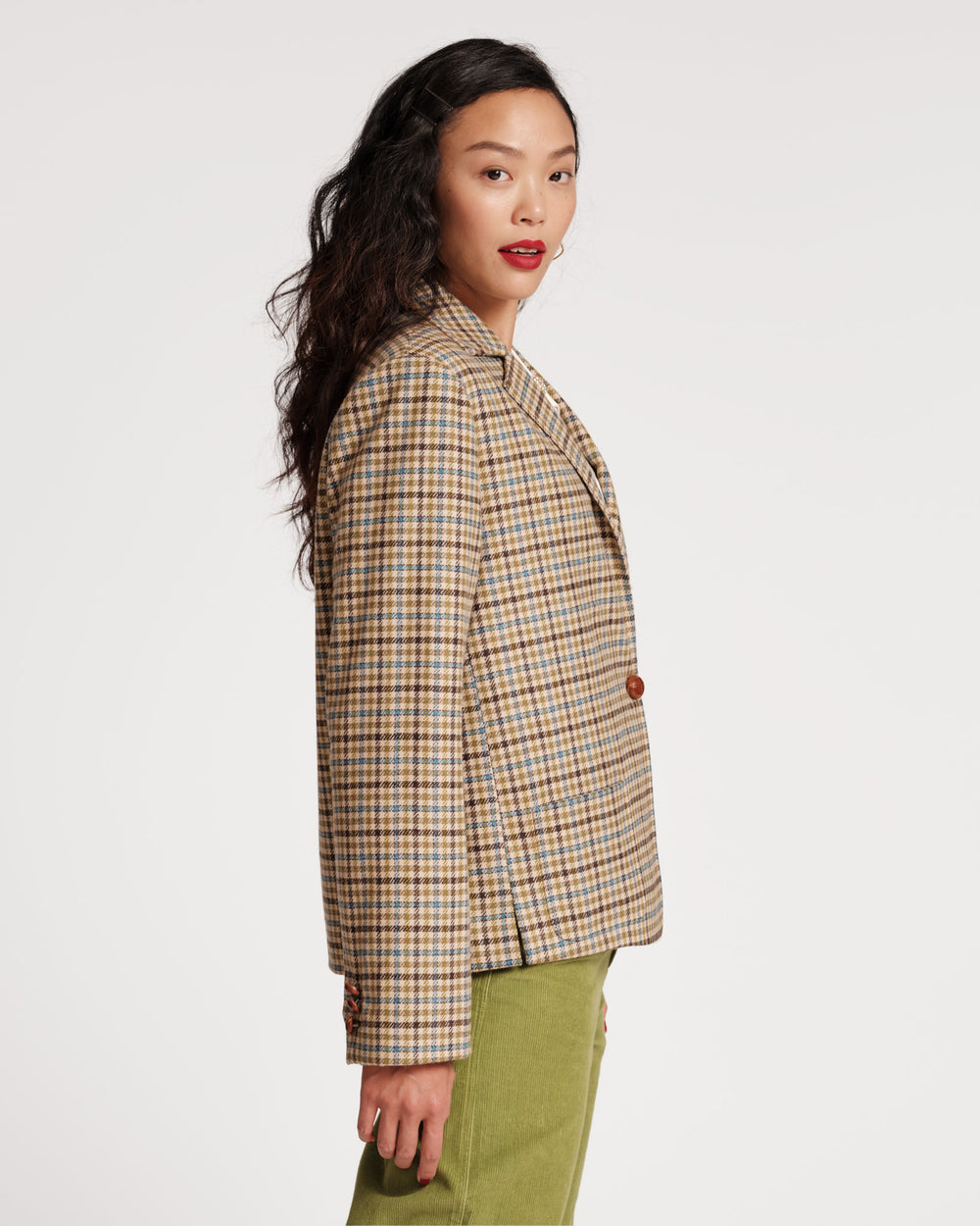 Max Wool Jacket - Baby Houndstooth - Frances Valentine
