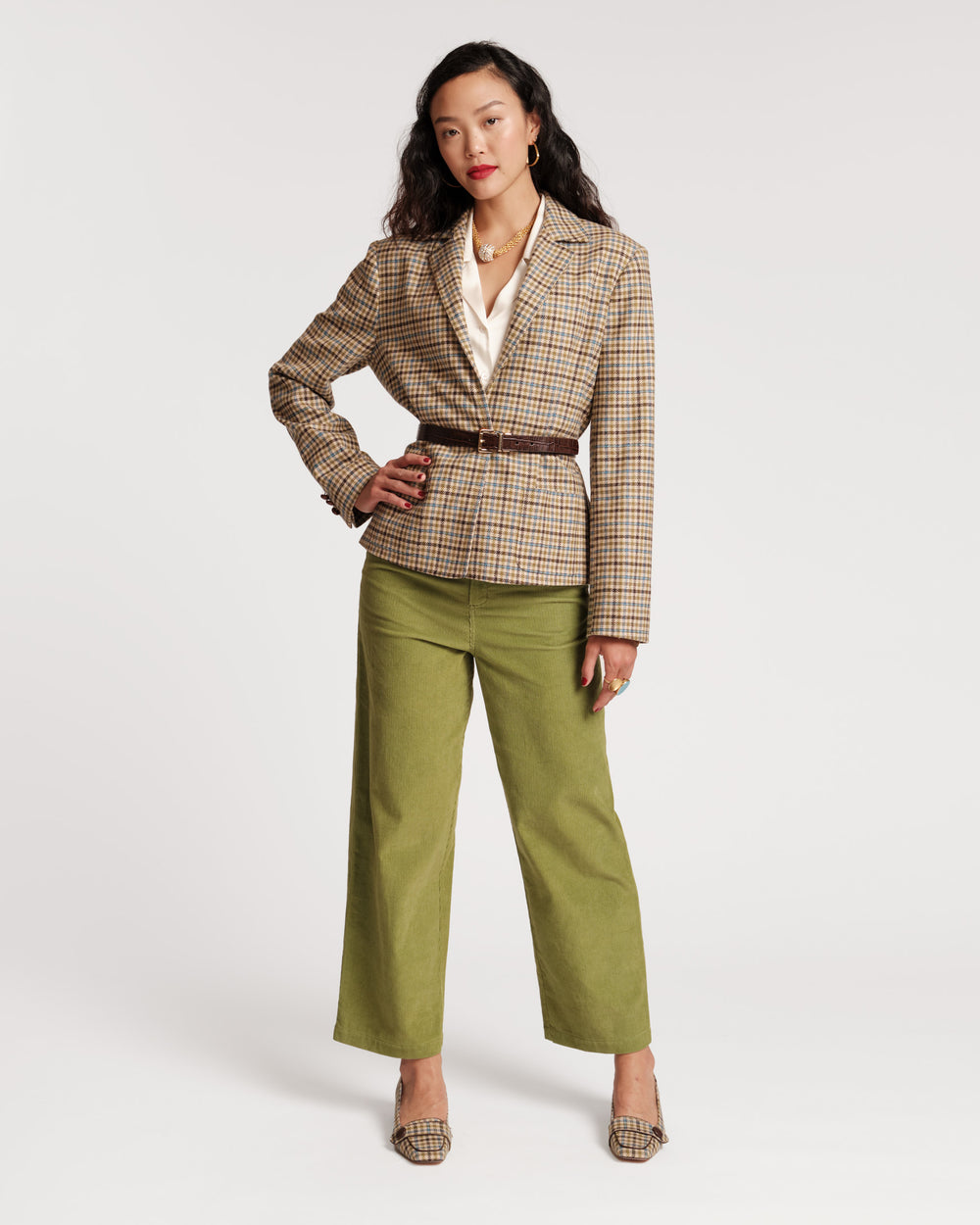 Max Wool Jacket - Baby Houndstooth - Frances Valentine