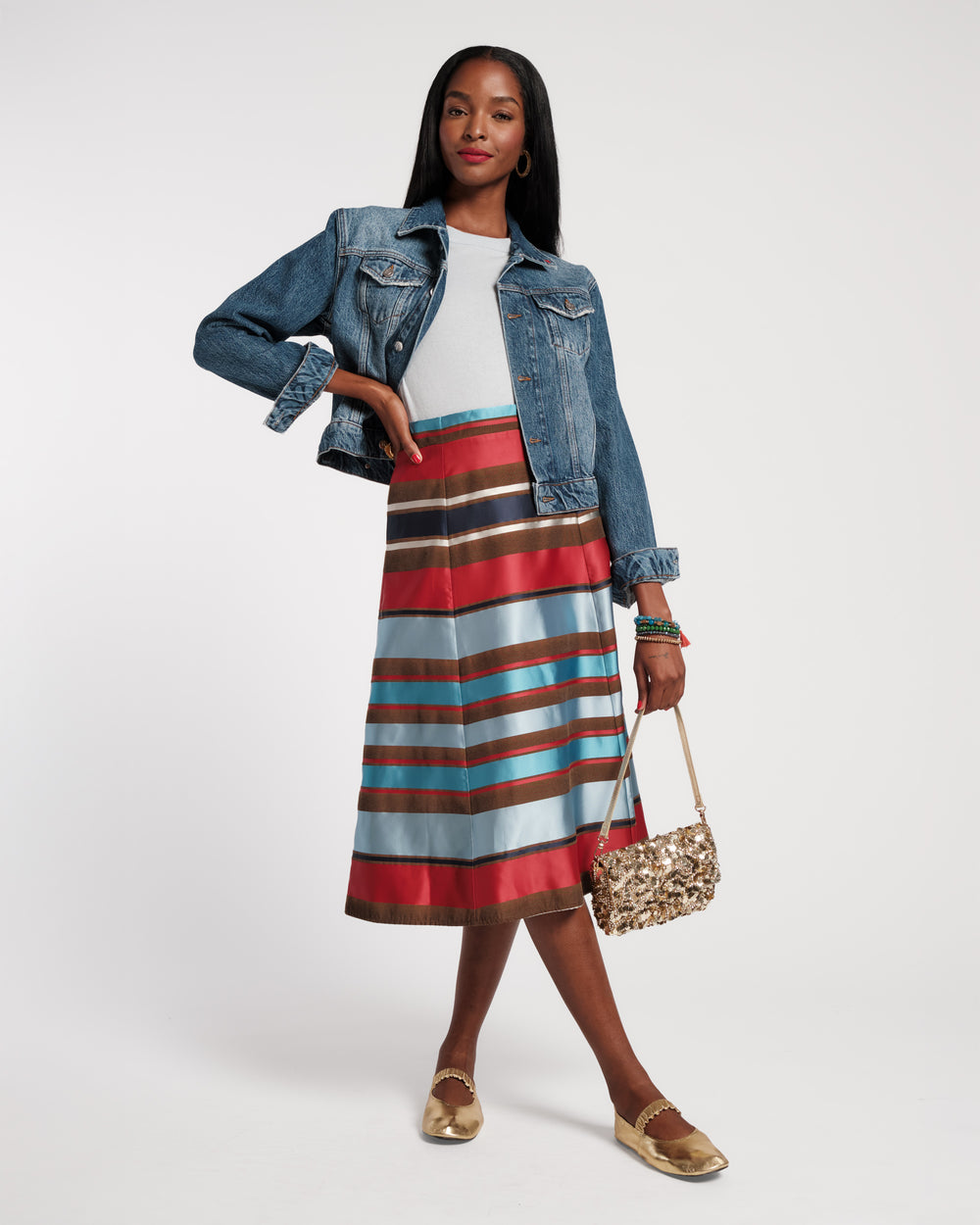 Mercer Skirt - Sublime Stripe - Frances Valentine