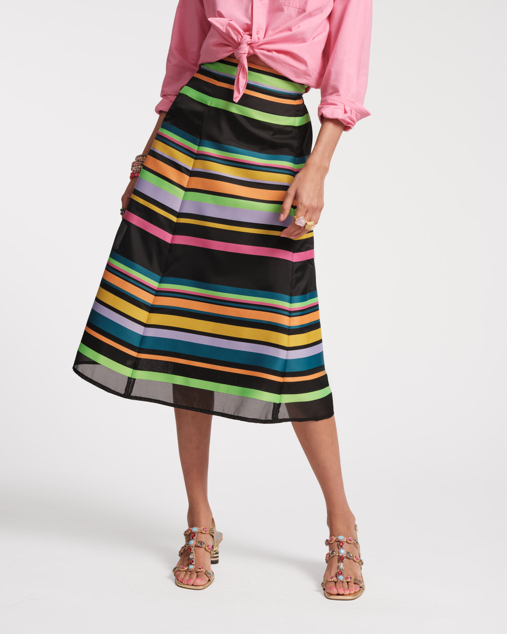 Mercer Maxi Skirt - Striped - Frances Valentine