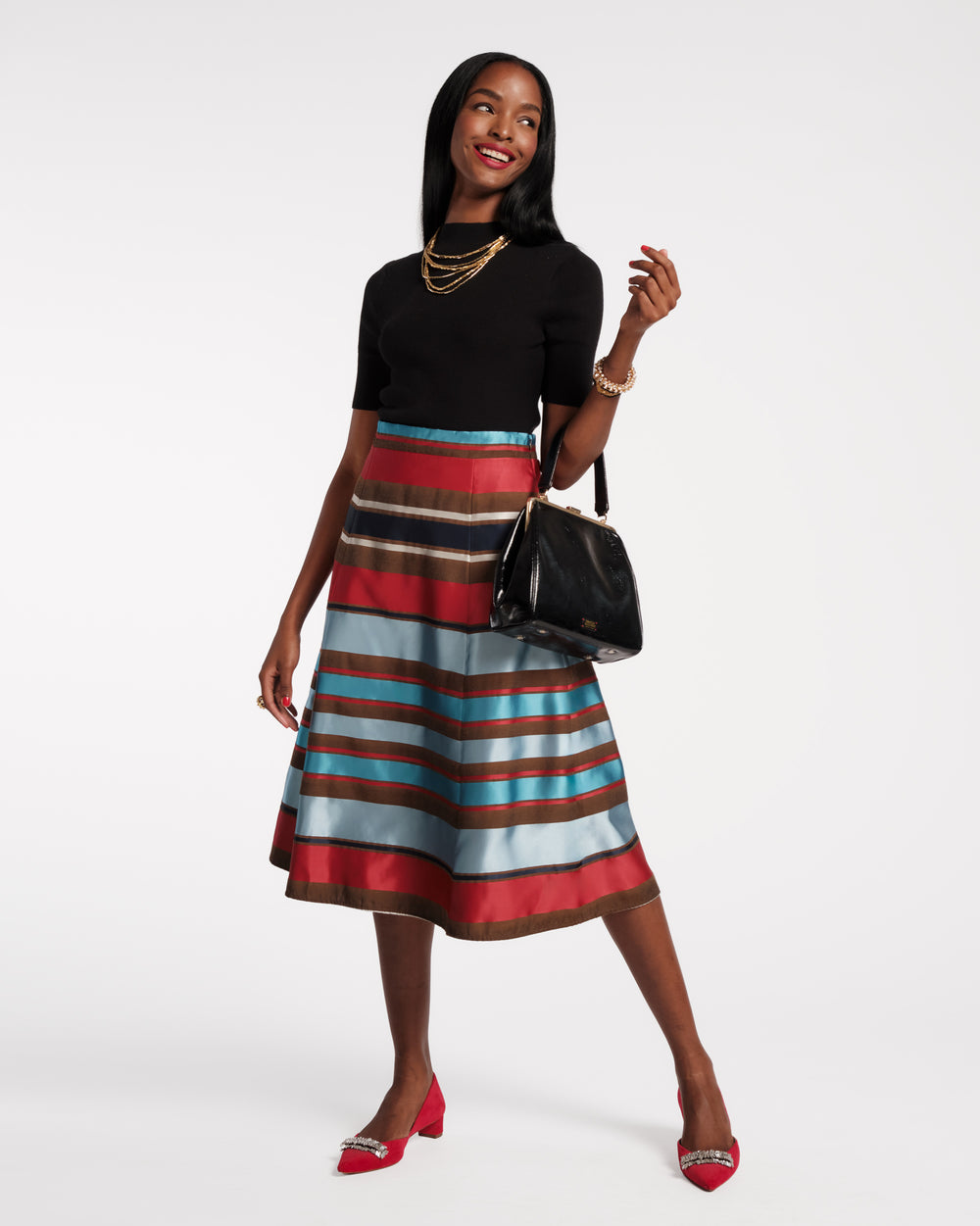 Mercer Skirt - Sublime Stripe - Frances Valentine