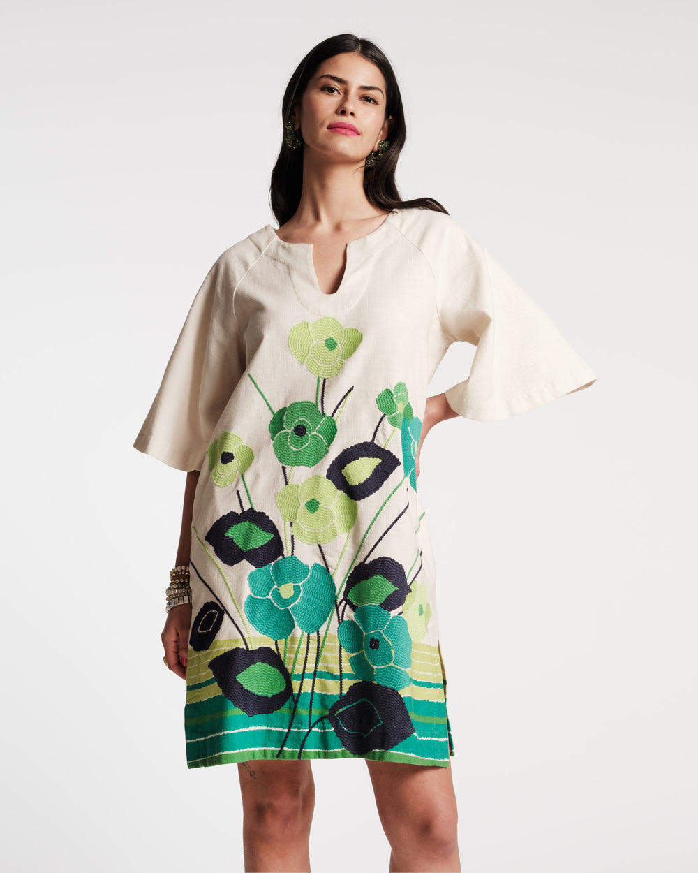 Dreamy Caftan Mini - Grass is Greener - Frances Valentine