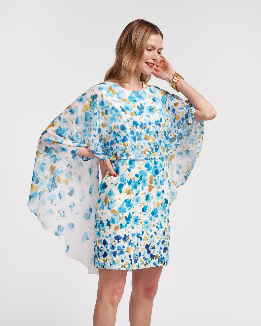 Mini Cape Dress - Pocket Full of Posies - Frances Valentine