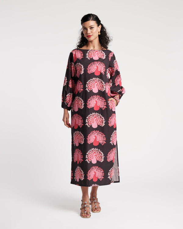 Minnow Maxi Dress - Peacock Black