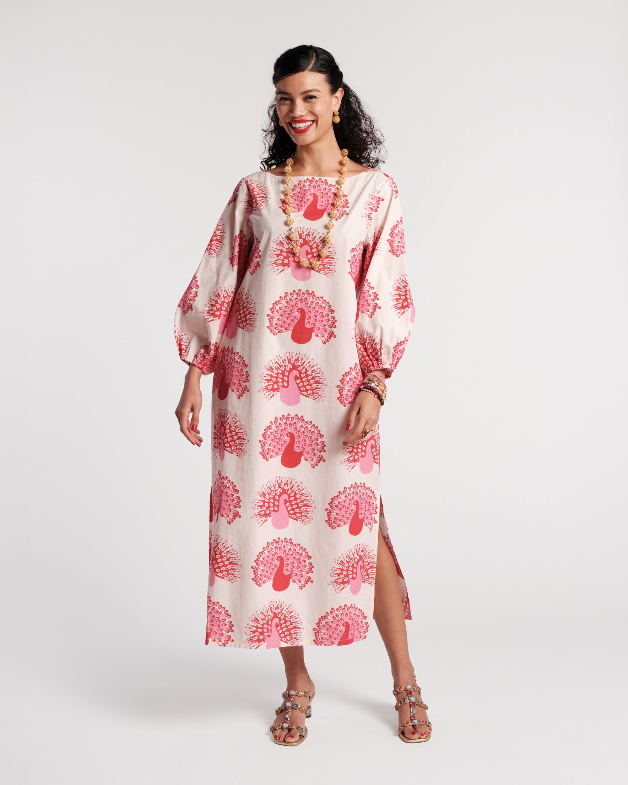 Minnow Maxi Dress - Peacock Oyster – Frances Valentine