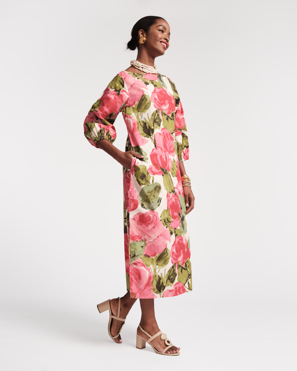 Minnow Maxi Dress Pretty Peonies