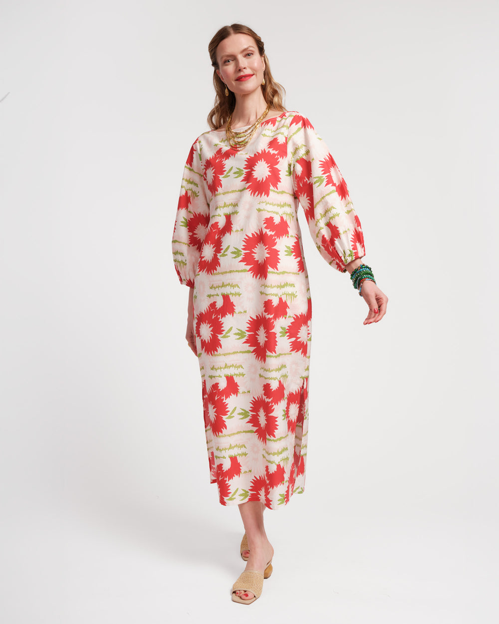 Minnow Maxi Dress - Dahlia Burst - Frances Valentine