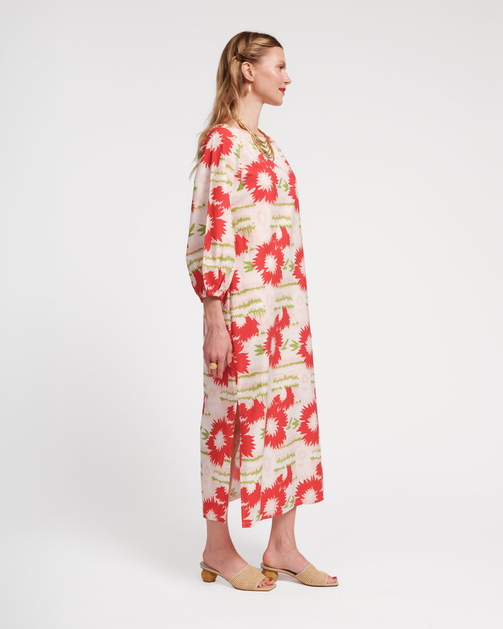 Minnow Maxi Dress - Dahlia Burst - Frances Valentine