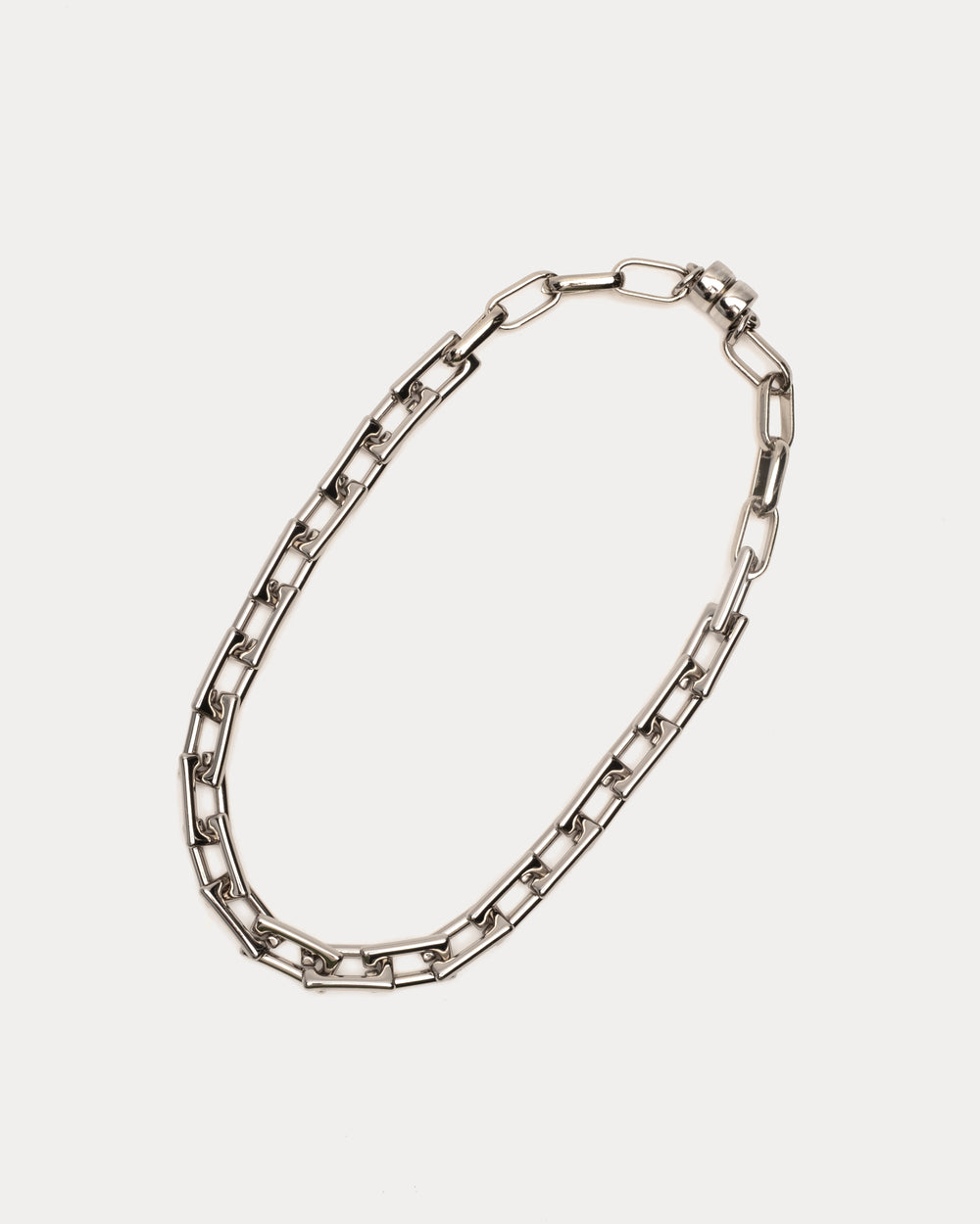 Moderna Rectangle Necklace - Silver Necklace Frances Valentine