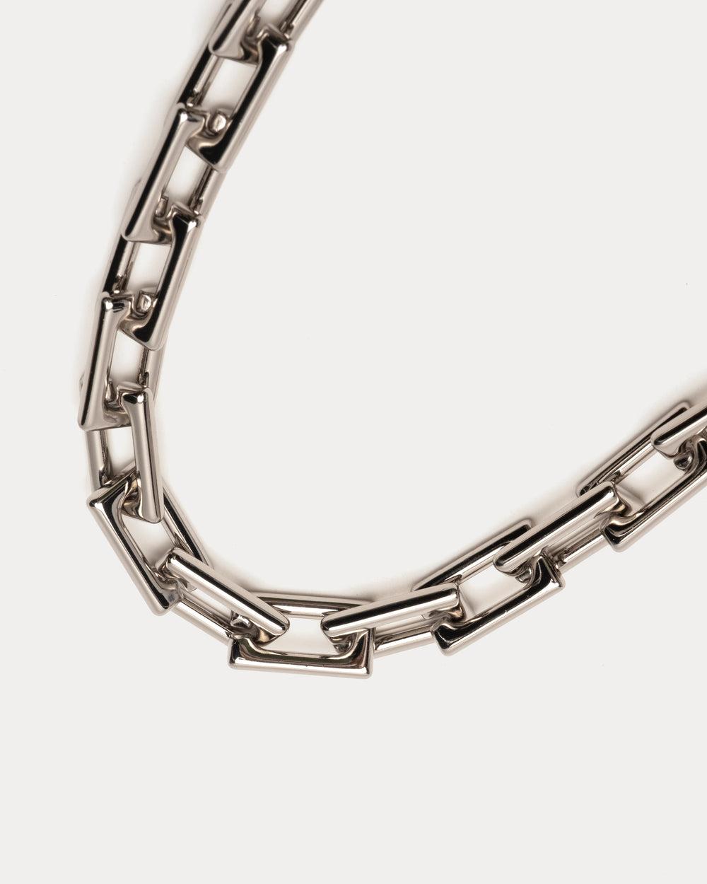 Moderna Rectangle Necklace - Silver Necklace Frances Valentine