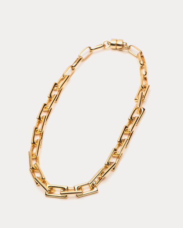 Moderna Rectangle Necklace - Gold Jewelry Frances Valentine