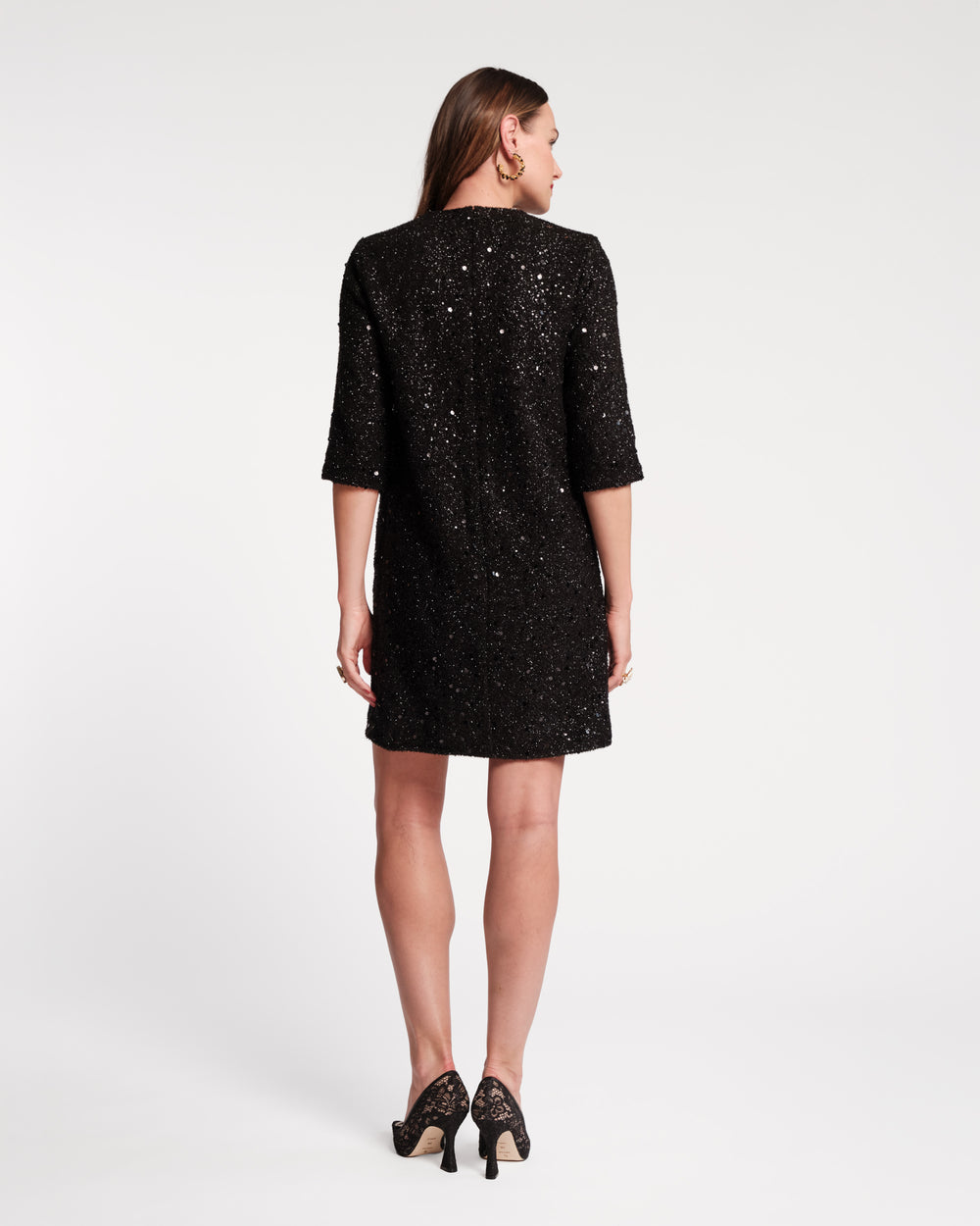 Mod Sequin Dress - Black