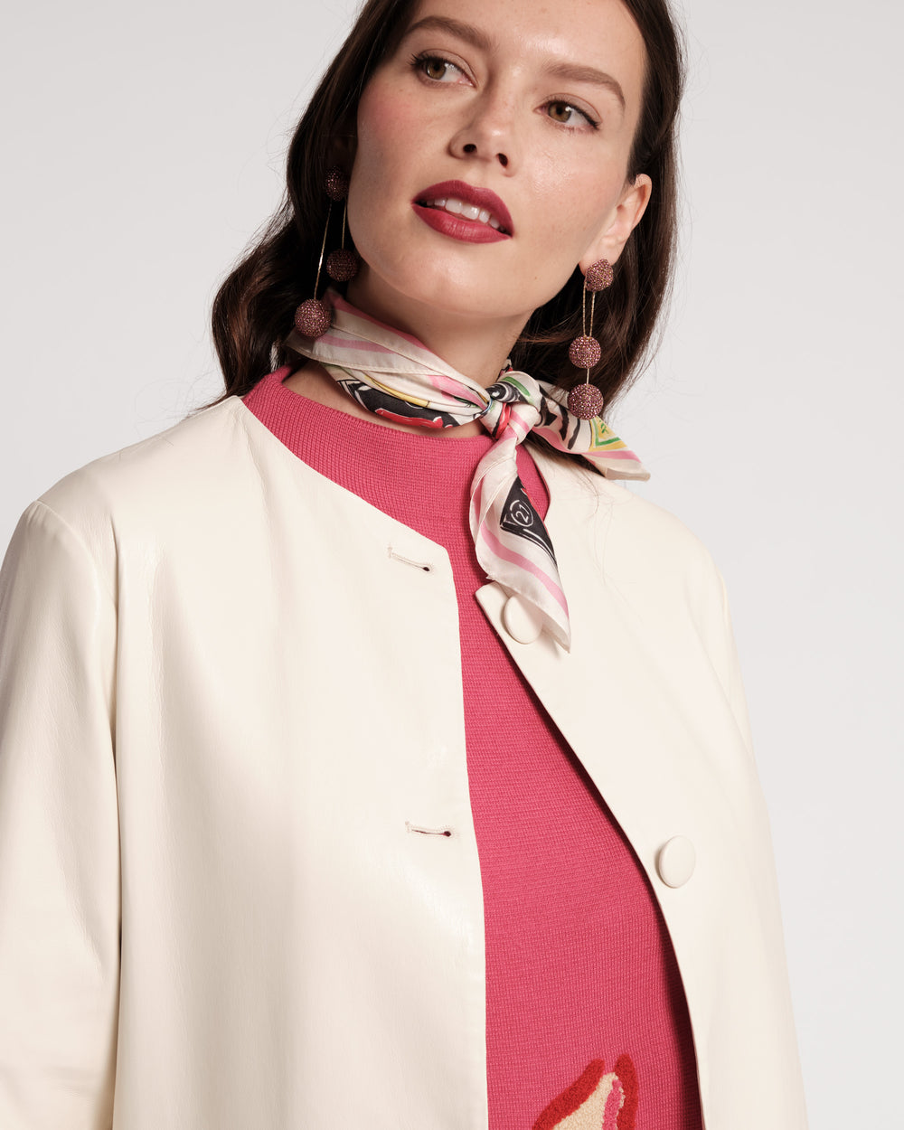 Mod Jacket - Faux Leather Oyster Coats & Jackets Frances Valentine